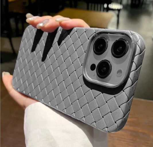 New Iphone Silicon Woven Phone Case